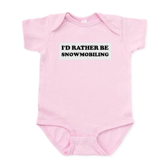 CafePress - Rather Be Snowmobiling Infant Creeper - Baby Light Bodysuit, Size Newborn - 24 Months