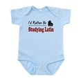thumbnail image 1 of CafePress - Rather Be Studying Latin Infant Bodysuit - Baby Light Bodysuit, Size Newborn - 24 Months, 1 of 4
