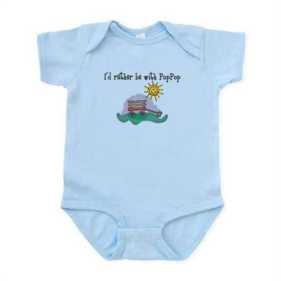 CafePress - Rather Be With Poppop Onesie - Baby Light Bodysuit, Size Newborn - 24 Months