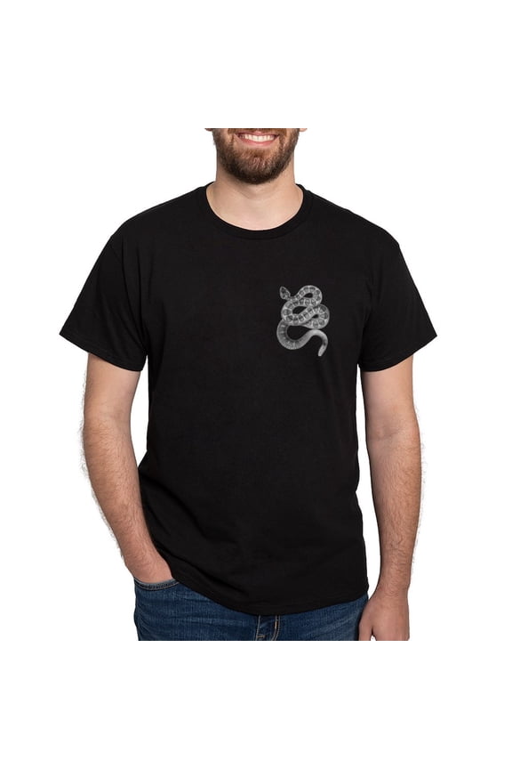 - Rattlesnake Dark T Shirt - Men's Classic Graphic Cotton T-Shirt