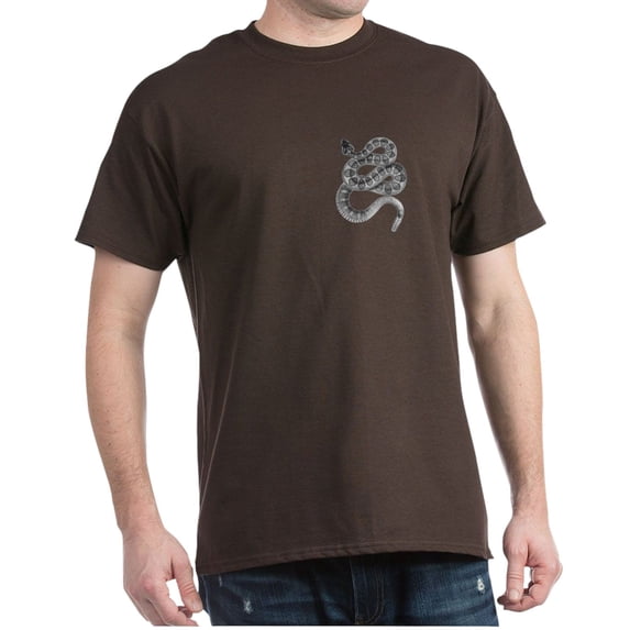 CafePress - Rattlesnake Dark T Shirt - Men's Classic Graphic Cotton T-Shirt