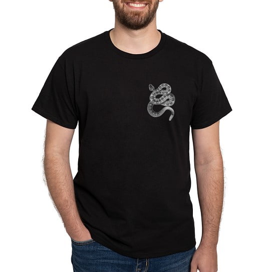 CafePress - Rattlesnake Dark T Shirt - Men's Classic Cotton T-Shirts