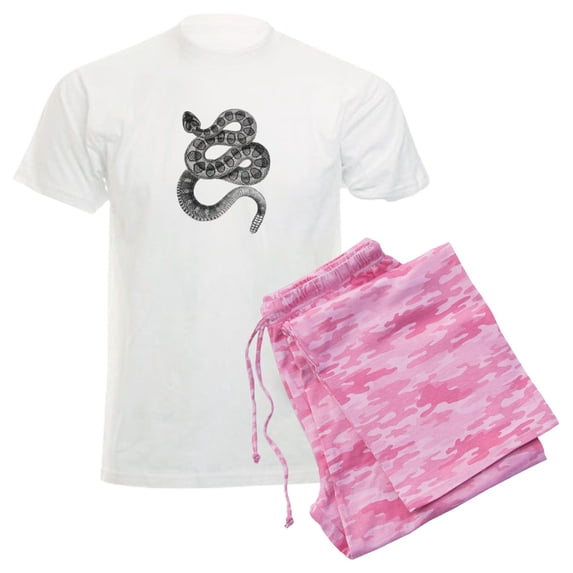 CafePress - Rattlesnake Men's Light Pajamas - Men's Light Loose Fit Cotton Pajama Set