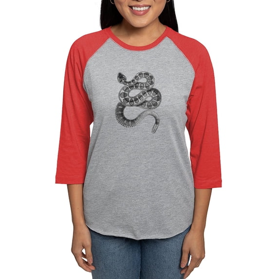 CafePress - Rattlesnake - Womens Baseball Tee