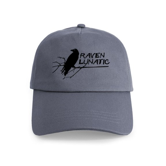 CafePress - Raven Lunatic Halloween - Adjustable 100% Brushed Unisex Casual Cotton Baseball Cap, Beige, 1