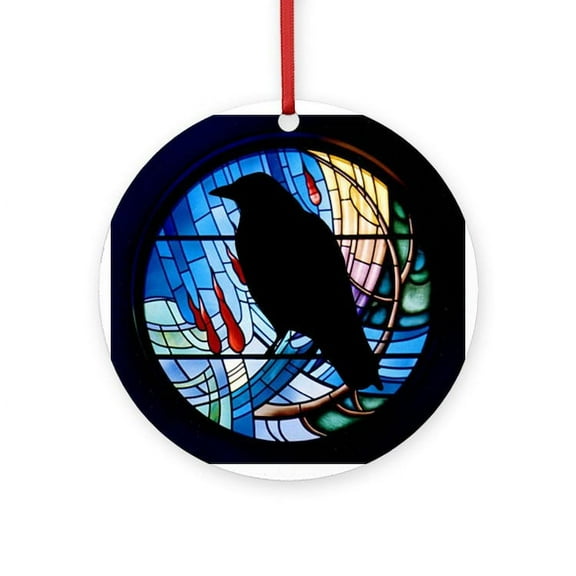 CafePress - Raven Prism -  Round Wood Ornament 4"