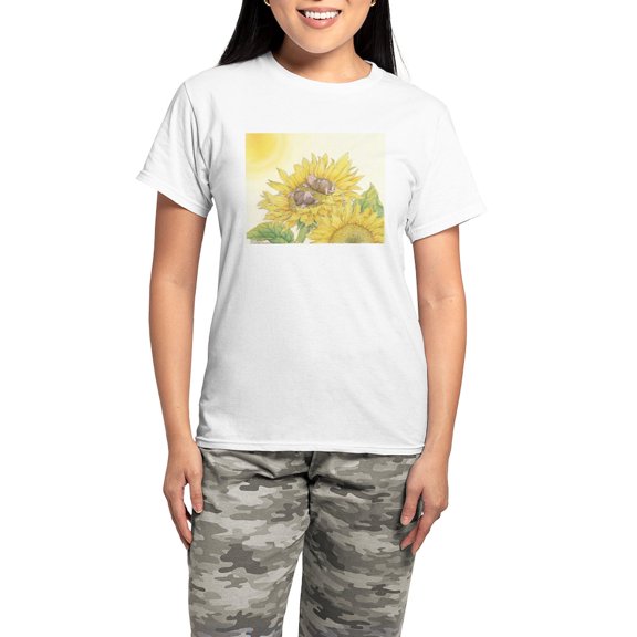 CafePress - Ray Of Sunshine Pajamas - Women's Short Sleeve Print T-Shirt and Pants Light Cotton Pajama Set