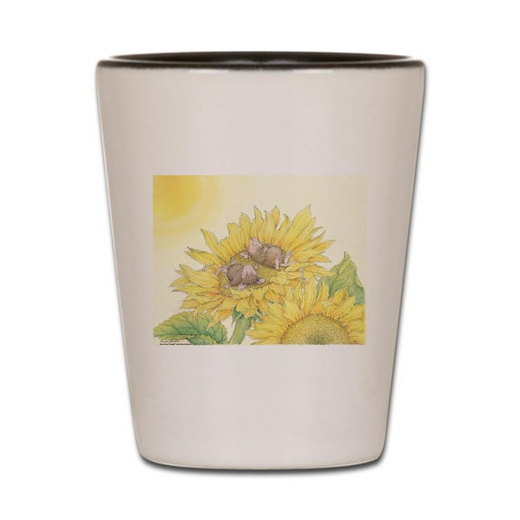 CafePress - Ray Of Sunshine - White/Black Shot Glass, Unique and Funny Shot Glass
