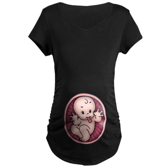 CafePress - Razz Baby Maternity Dark T Shirt - Maternity Dark T-Shirt