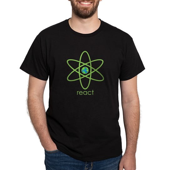 CafePress - React Dark T Shirt - Men's Classic Cotton T-Shirts