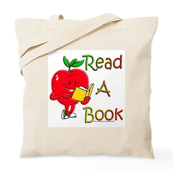 CafePress - Read A Book Tote Bag - Unisex Canvas Tote Bag, Beige, 1-Piece