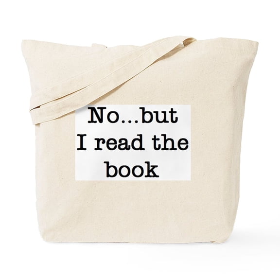 CafePress - Read The Book Tote Bag - Unisex Canvas Tote Bag, Beige, 1-Piece