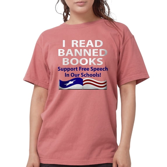 CafePress - Readbannedbooks T Shirt - Womens Comfort Colors® Shirt