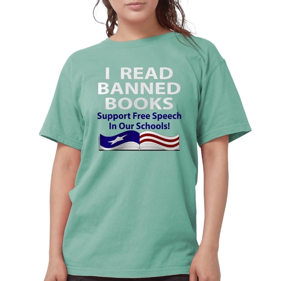 CafePress - Readbannedbooks T Shirt - Womens Comfort Colors® Shirt