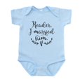 thumbnail image 1 of CafePress - Reader I Married Him Body Suit - Baby Light Bodysuit, Size Newborn - 24 Months, 1 of 4