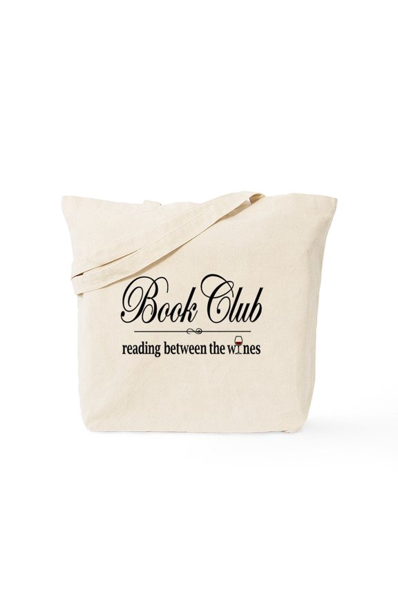 - Reading Between The Wines Tote Bag - Unisex Canvas Tote Bag, Beige, 1-Piece