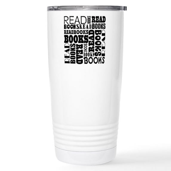 CafePress - Reading Book Lover Librarian Mugs - Insulated Stainless Steel Travel Tumbler 20 oz.