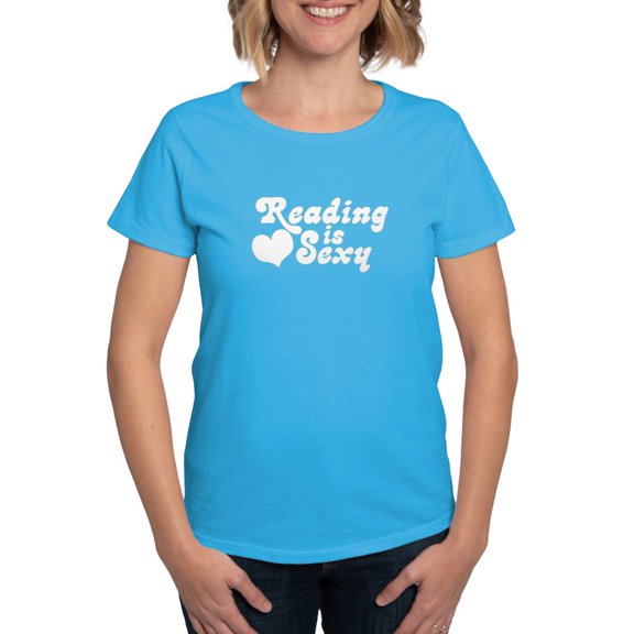 CafePress - Reading Is Sexy Women's Dark T Shirt - Women's Traditional Fit Dark T-Shirt