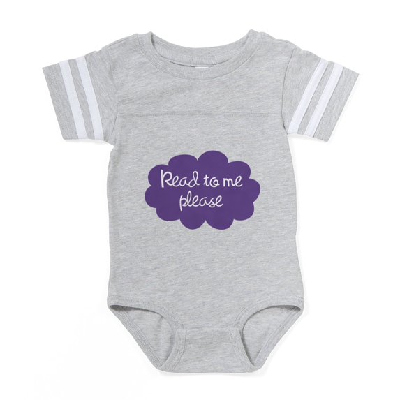 CafePress - Readtome_Girlpurple - Cute Infant Baby Football Bodysuit