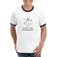 thumbnail image 1 of CafePress - Ready To Do The Hippy Hippy Shake T Shirt - 100% Cotton Ringed T-Shirt, 1 of 4