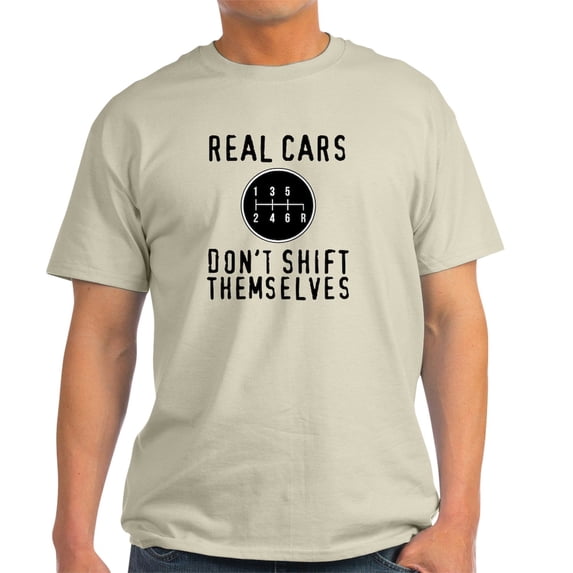 CafePress - Real Cars Don't Shift Themselves T Shirt - Men's Classic Graphic T-Shirt
