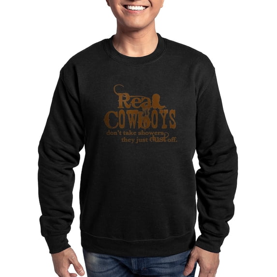 CafePress - Real Cowboy Sweatshirt - Classic Crew Neck Sweatshirt