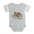 thumbnail image 1 of CafePress - Real Cowboys - Cute Infant Baby Football Bodysuit, 1 of 3