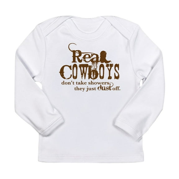 CafePress - Real Cowboys Long Sleeve Infant T Shirt - Long Sleeve Infant T-Shirt