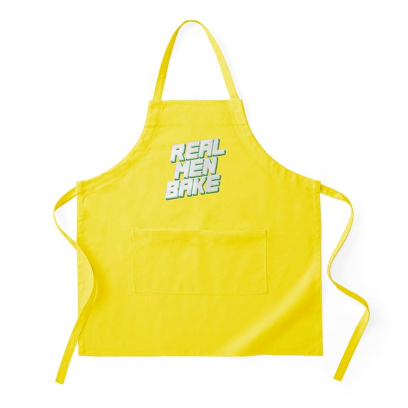 CafePress - Real Men Bake - Kitchen Apron with Pockets, Grilling Apron, Baking Apron
