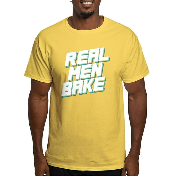 CafePress - Real Men Bake Men's Value T Shirt - Men's Classic Graphic T-Shirt