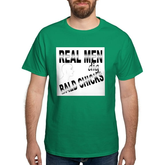 CafePress - Real Men Dig Bald Chicks T Shirt - Men's Classic Graphic Cotton T-Shirt