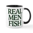 thumbnail image 1 of CafePress - Real Men Fish Mugs - 11 oz Ceramic Mug - Novelty Coffee Tea Cup, 1 of 4