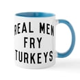 thumbnail image 1 of CafePress - Real Men Fry Turkeys - 11 oz Ceramic Mug - Novelty Coffee Tea Cup, 1 of 4