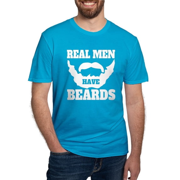 CafePress - Real Men Have Beards T Shirt - Men's Fitted T-Shirt