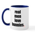 thumbnail image 1 of CafePress - Real Men Love Bunnies Mug - 11 oz Ceramic Mug - Novelty Coffee Tea Cup, 1 of 3