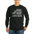thumbnail image 1 of CafePress - Real Men Love Cats Long Sleeve T Shirt - Long Sleeve Dark T-Shirt, 1 of 4