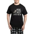 thumbnail image 1 of CafePress - Real Men Love Cats Pajamas - Men's Dark Loose Fit Cotton Pajama Set, 1 of 7