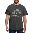 thumbnail image 1 of CafePress - Real Men Love Cats T Shirt - Mens Comfort Colors Shirt, 1 of 5