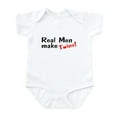 thumbnail image 1 of CafePress - Real Men Make Twins Infant Bodysuit - Baby Light Bodysuit, Size Newborn - 24 Months, 1 of 4