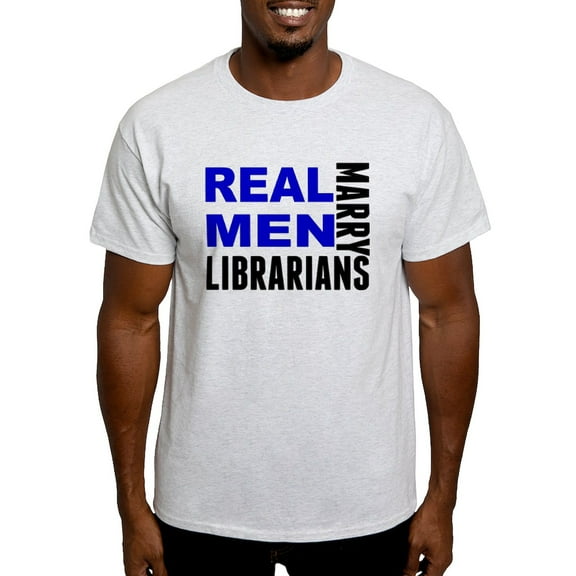 CafePress - Real Men Marry Librarians T Shirt - Men's Classic Graphic T-Shirt