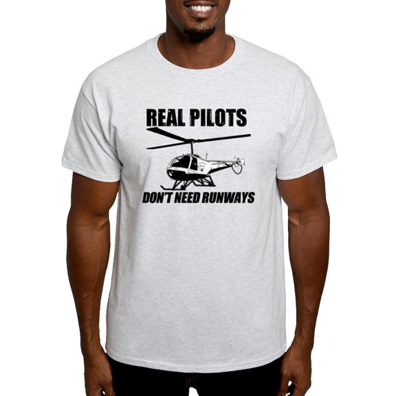 CafePress - Real Pilots Dont Need Runways Enstrom T Shirt - Men's Classic Graphic T-Shirt