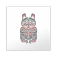 thumbnail image 1 of CafePress - Red And Black Haida Spirit Bear Sticker - Square Sticker 3" x 3", 1 of 1