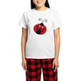 thumbnail image 1 of CafePress - Red And Black Ladybugs Women's Light Pajamas - Women's Short Sleeve Print T-Shirt and Pants Light Cotton Pajama Set, 1 of 7