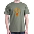 thumbnail image 1 of CafePress - Red And Yellow Guitar Tree Of Life T Shirt - Men's Classic Graphic Cotton T-Shirt, 1 of 4