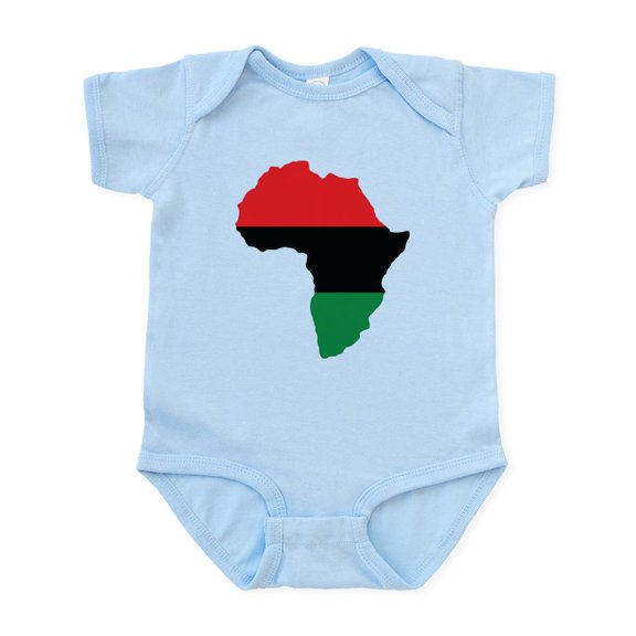 CafePress - Red, Black And Green Africa Flag Body Suit - Baby Light Bodysuit, Size Newborn - 24 Months