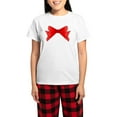 thumbnail image 1 of CafePress - Red Bow Pajamas - Women's Short Sleeve Print T-Shirt and Pants Light Cotton Pajama Set, 1 of 7