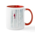 thumbnail image 1 of CafePress - Red Cardinal Bird Snow Birch Trees Mugs - 11 oz Ceramic Mug - Novelty Coffee Tea Cup, 1 of 4