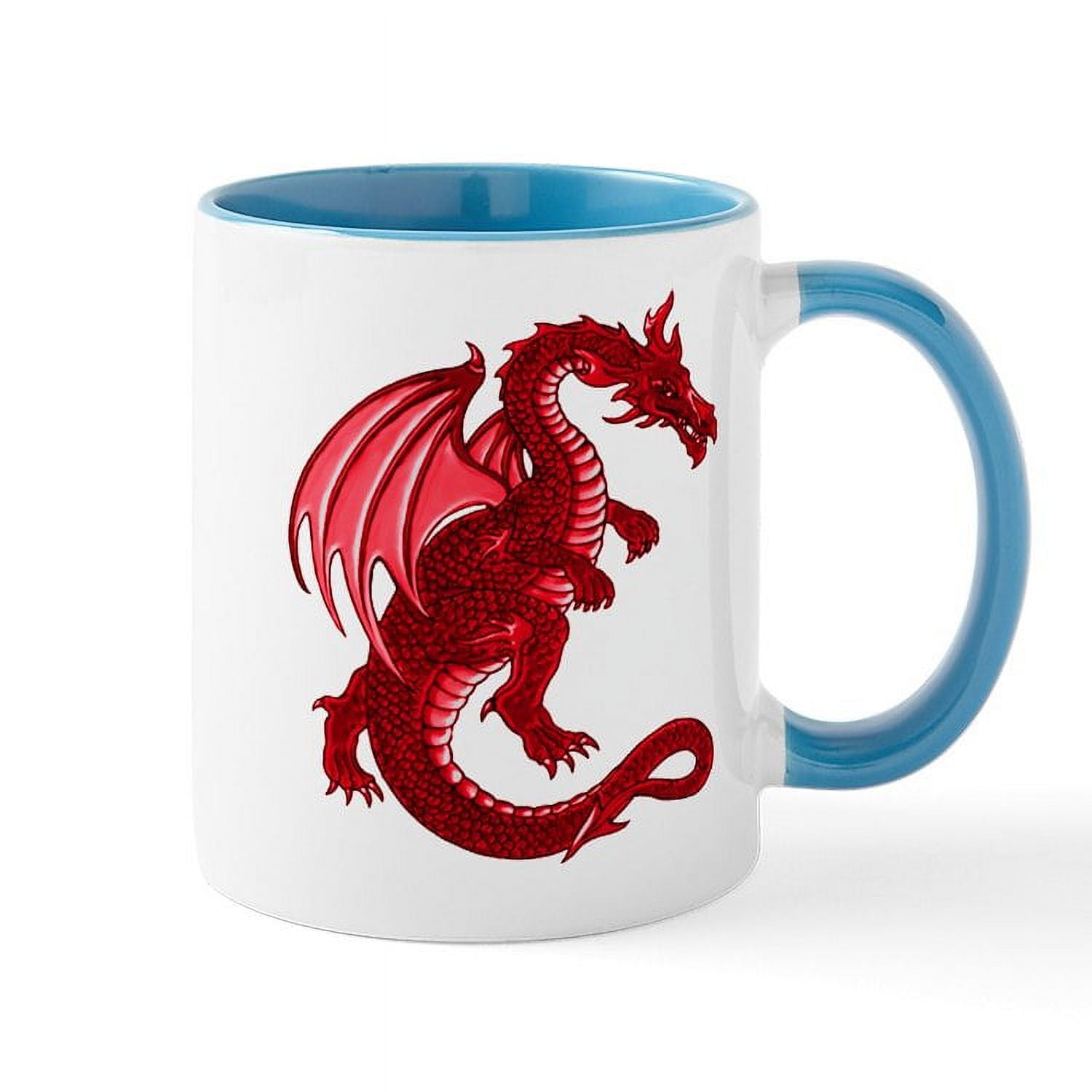 CafePress - Red Dragon Mug - 11 oz Ceramic Mug - Novelty Coffee Tea Cup ...