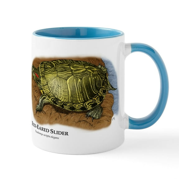 CafePress - Red Eared Slider Mug - 11 oz Ceramic Mug - Novelty Coffee Tea Cup