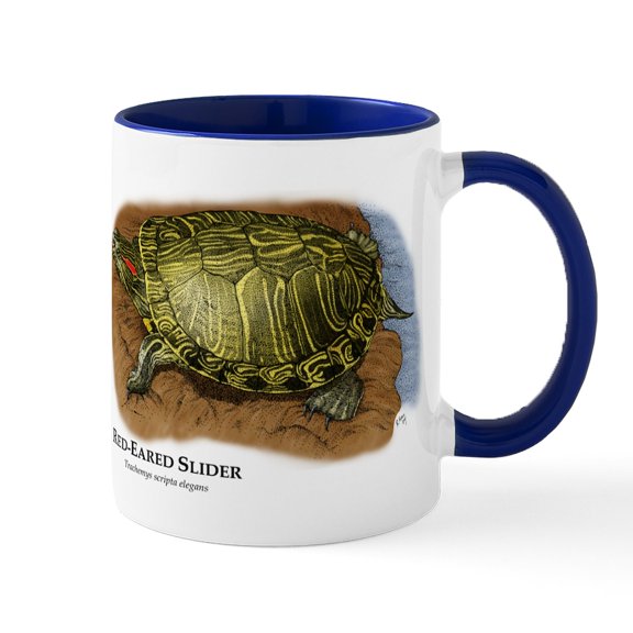 CafePress - Red Eared Slider Mug - 11 oz Ceramic Mug - Novelty Coffee Tea Cup